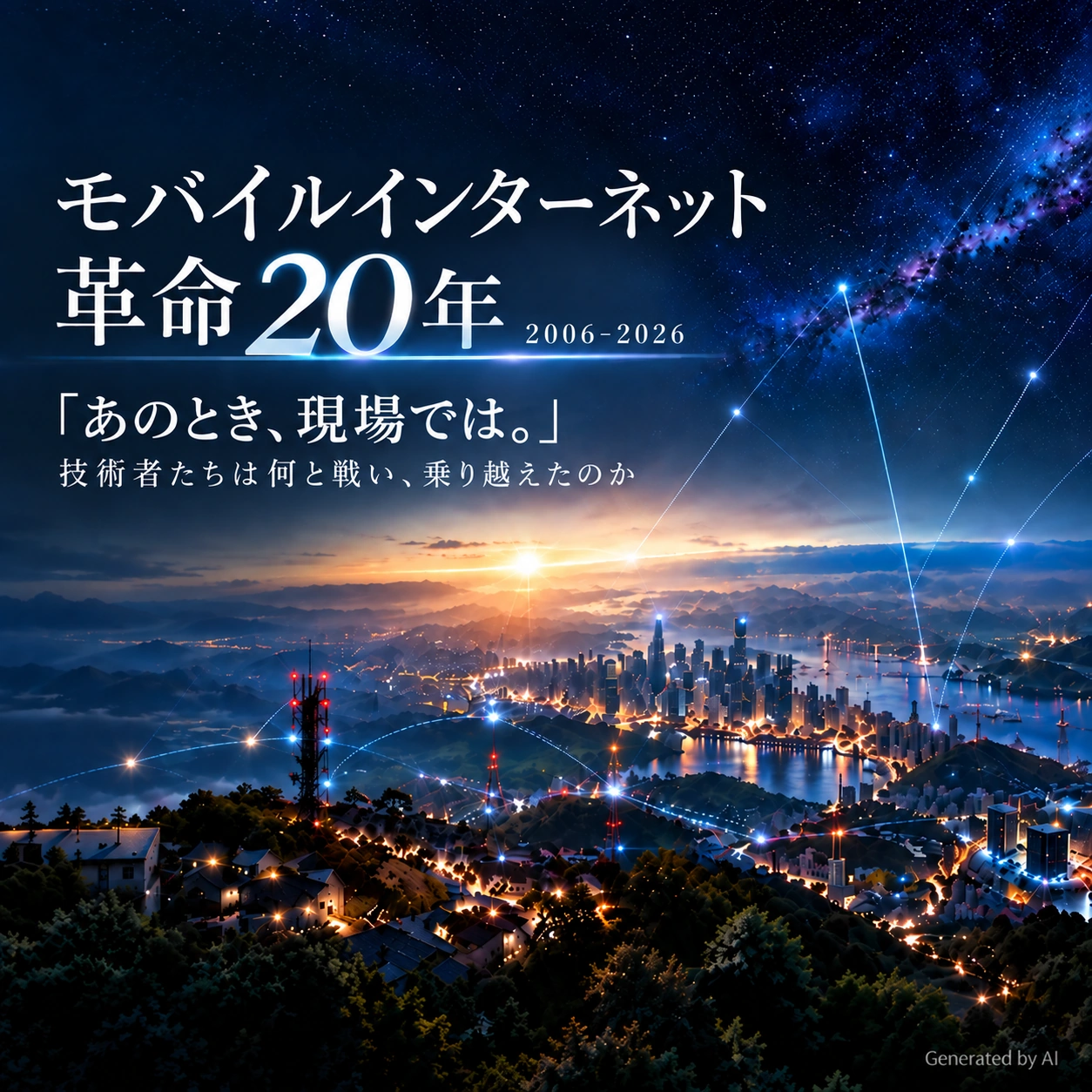 モバイルインターネット革命から20年 2006-2026 つながる力で、もっと、よい未来を。