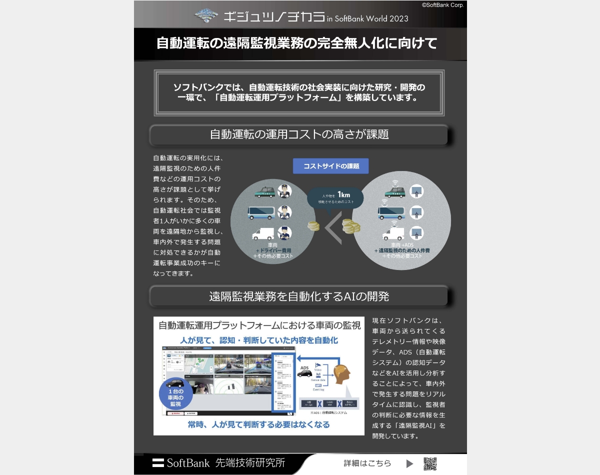 自動運転_2 | ギジュツノチカラ in SoftBank World
