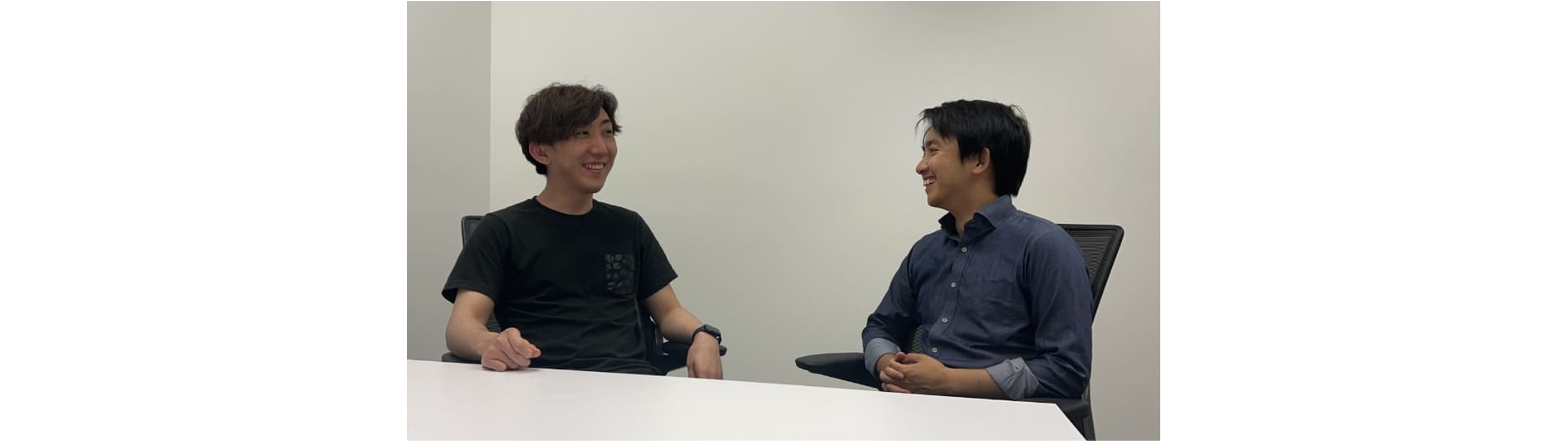 若手エンジニアとして加わった田村 峻と川井 雄登