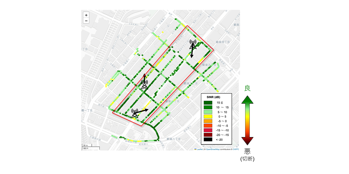 通信品質（SINR）マップ