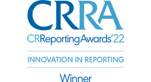 Received the “Innovation in Reporting” award at the CR Reporting Awards 2022 for two consecutive years