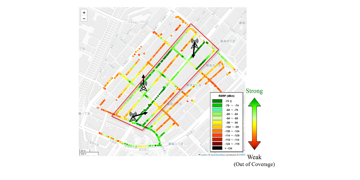 Received Signal Power (RSRP) Map