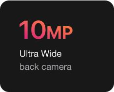 10MP Ultra Wide back camera