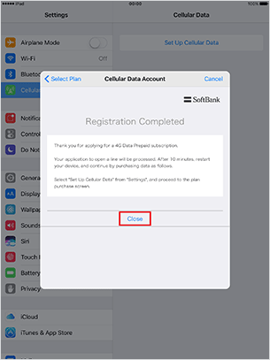 Your account registration has been successed after "Registration completed" appears.