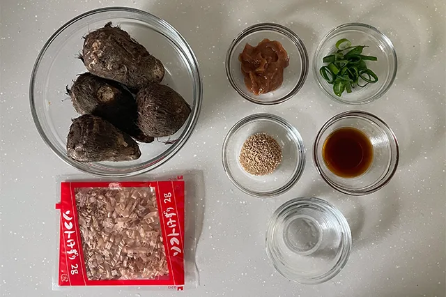 里芋の梅肉和えのつくり方