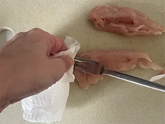 ささみと豆苗のサラダのつくり方