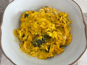 かぼちゃとツナサラダと仕上げ その7