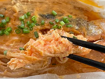 鮭とえのきの味噌マヨ蒸しのつくり方と仕上げ その7