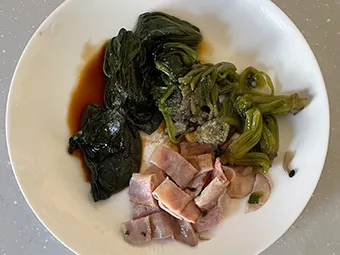 鮭とえのきの味噌マヨ蒸しのつくり方と仕上げ その9