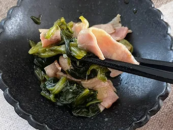 鮭とえのきの味噌マヨ蒸しのつくり方と仕上げ その10