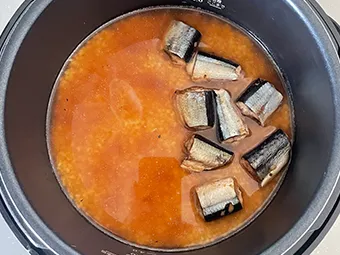 さんまの炊き込みご飯のつくり方 その8