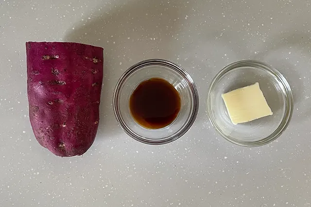 さつまいものめんつゆバターのつくり方 その1