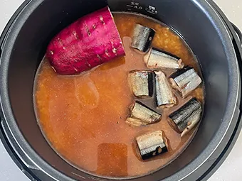 さつまいものめんつゆバターのつくり方 その2