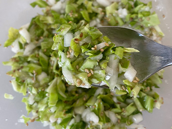 春キャベツの塩レモン蒸し鶏 その8