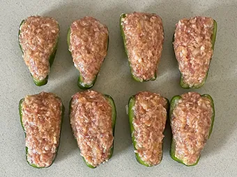 ピーマンの肉詰めチーズ蒸しのつくり方 その5