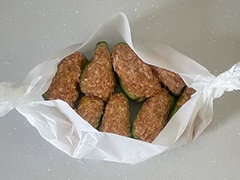 ピーマンの肉詰めチーズ蒸しのつくり方 その6