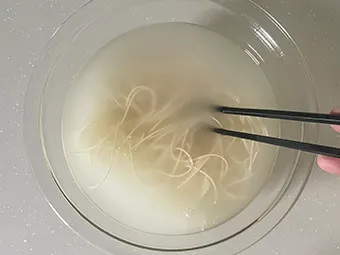 ピリ辛そうめんの温泉卵のせのつくり方 その5