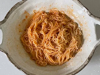 ピリ辛そうめんの温泉卵のせのつくり方 その12