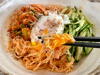 ピリ辛そうめんの温泉卵のせのつくり方 その13