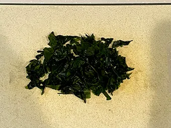 鮭のちゃんちゃん焼き&白菜とウインナーのコンソメ蒸し&わかめごはん 炊飯2