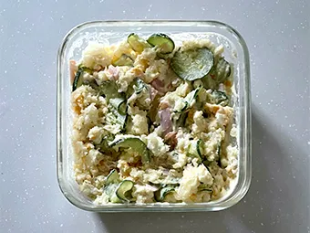 炊き込みご飯&ネギだれ蒸し鶏&ポテトサラダ 炊飯5