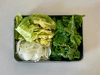 春野菜パスタのつくり方 その3