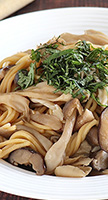 きのこのバター醤油パスタ