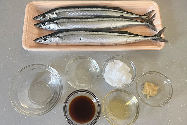 さんまの生姜煮 材料