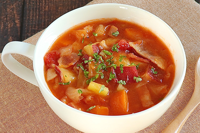 さつまいもの食べるミネストローネ
