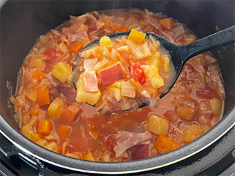 さつまいもの食べるミネストローネ つくり方6