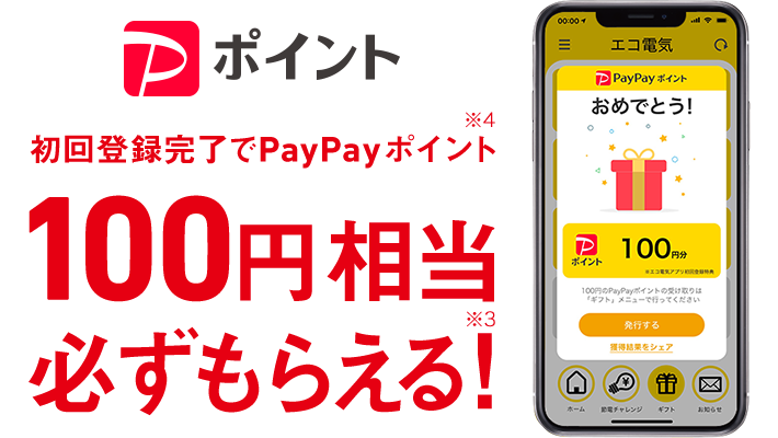 PayPay 初回登録完了でPayPayポイント※4 100円相当必ずもらえる!※3