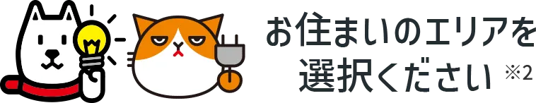 お住まいのエリアを選択ください※2