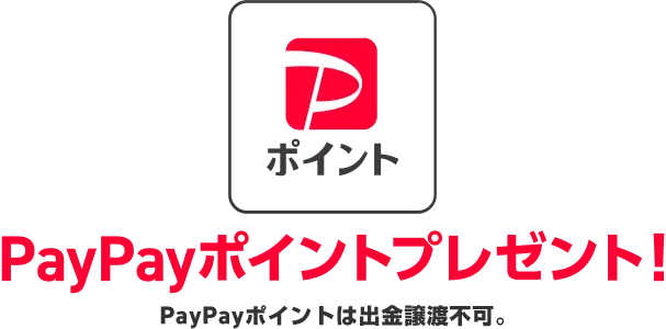 5,000円相当PayPayポイントプレゼント！