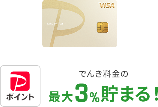 PayPayポイントでんき料金の最大3%貯まる