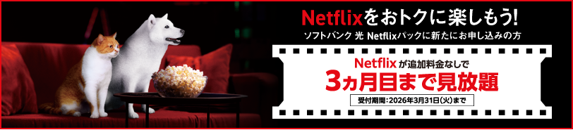Netflixをおトクに楽しもう！３ヵ月目まで見放題