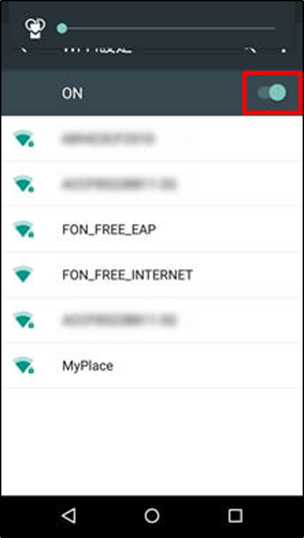 Wi-Fiの設定（Android）画像３