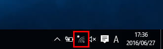 Wi-Fiの設定（Windows 10）画像１