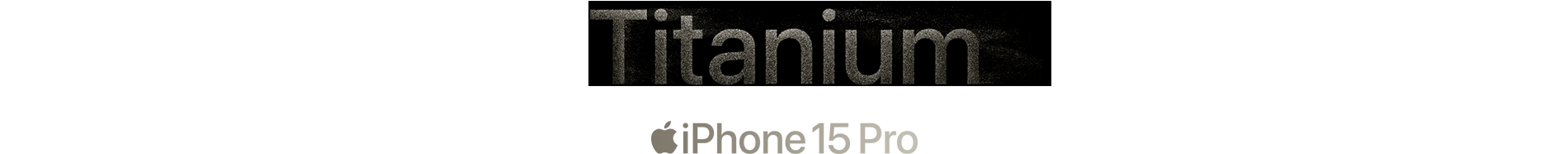 Titanium iPhone 15 Pro