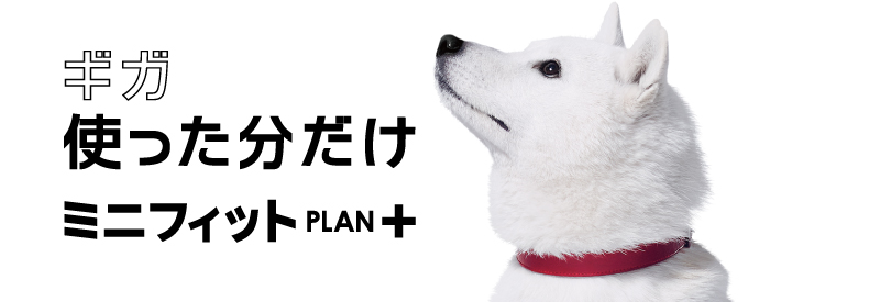 ギガ使った分だけミニフィットPLAN+