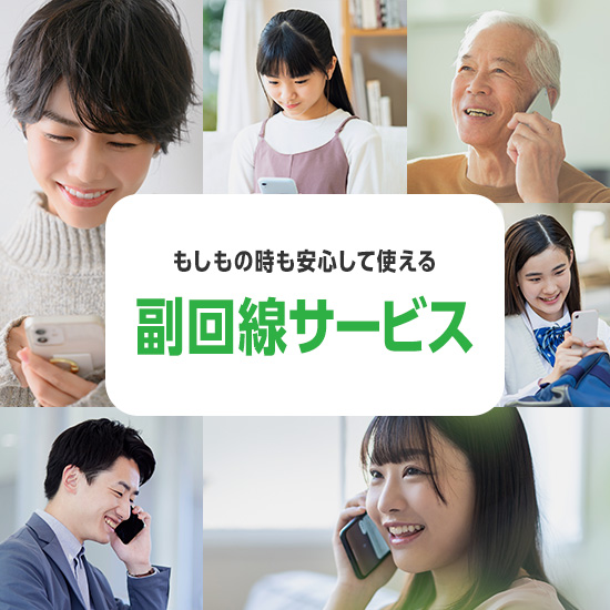 もしもの時も安心して使える 副回線サービス