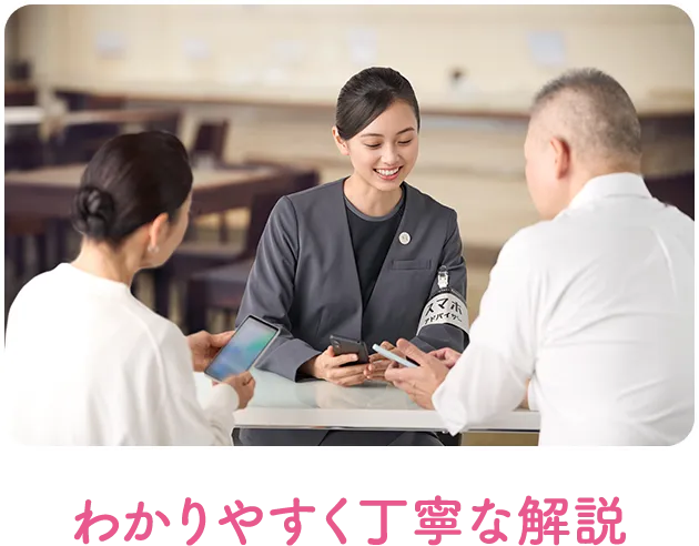 わかりやすく丁寧な説明