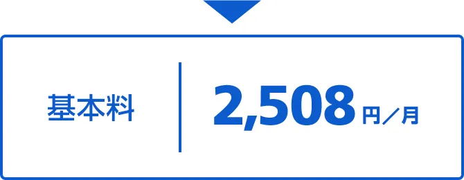基本料(12ヵ月) 2,508円/月