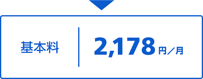 基本料(12ヵ月) 2,178円/月