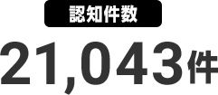 認知件数 21,043件