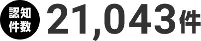 認知件数 21,043件