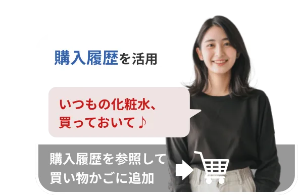 購入履歴を活用