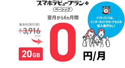 たっぷり楽しめるソフトバンクでスマホデビューしよう！