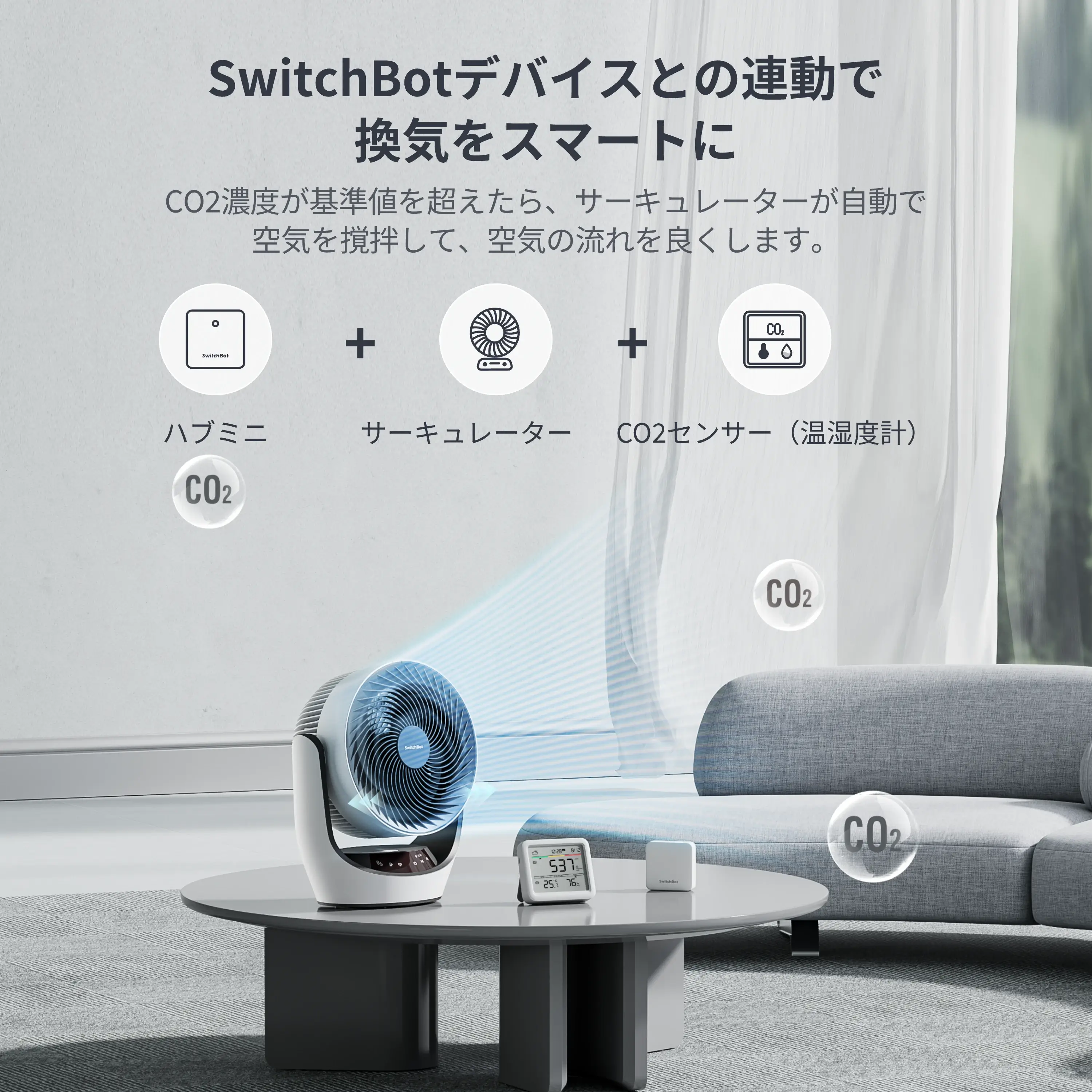 SwitchBotデバイスの連動で喚起をスマートに