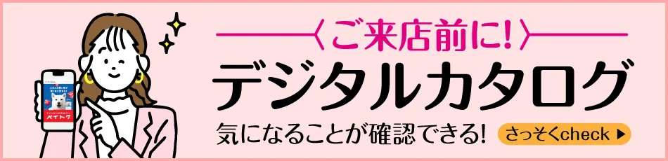 [ご来店前に]デジタルカタログ 気になることが確認できる！さっそくcheck