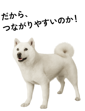 だから、つながりやすいのか!